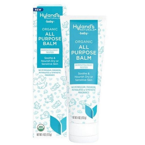 Hylands, Baby Organic All Purpose Balm Nourish Dry Sensitive Skin, 4 Oz