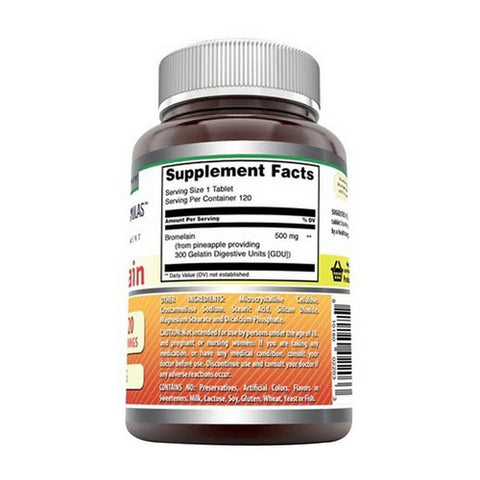 Amazing Nutrition, Amazing Formulas Bromelai, 500 mg, 120 Tabs
