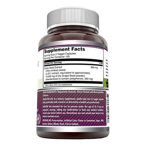Amazing Nutrition, Amazing Formulas Grapeseed Extract, 1600 mg, 240 VegCaps