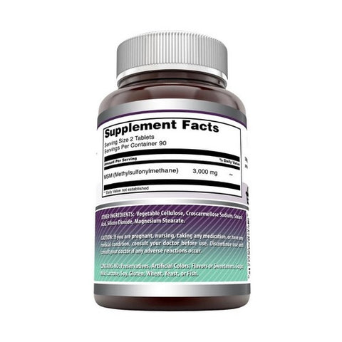 Amazing Nutrition, Amazing Formulas MSM, 1500 mg, 180 Tabs