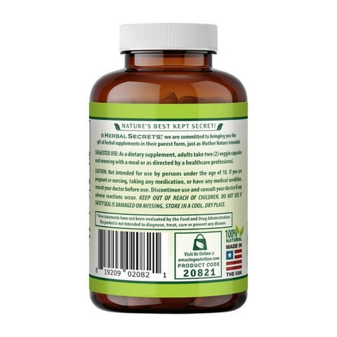 Amazing Nutrition, Herbal Secrets Moringa 4:1 Extract, 500 mg, 120 VegCaps