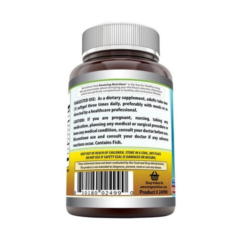 Amazing Nutrition, Amazing Omega Fish Oil, 1,000 mg, 400 Softgels