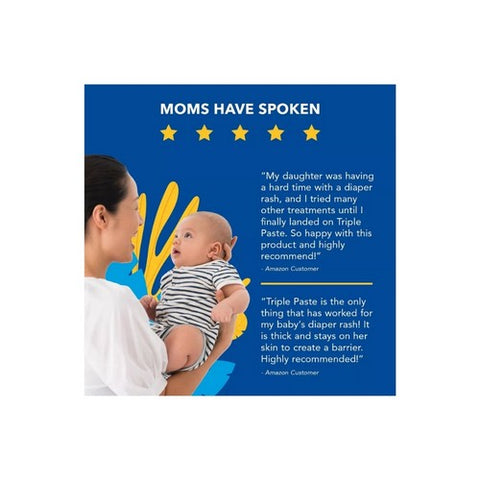 Triple Paste, Zinc Oxide Medicated Diaper Rash Ointment, 16 Oz