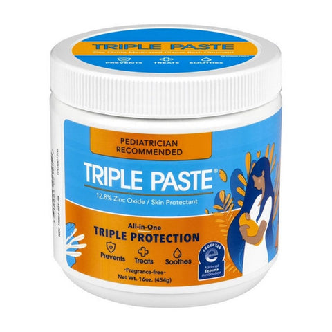 Triple Paste, Medicated Ointment For Diaper Rash, 16 Oz