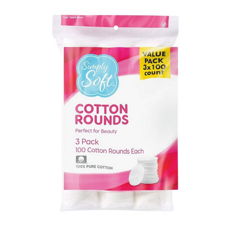 Simply Soft, Premium Cotton Rounds, 300 Count