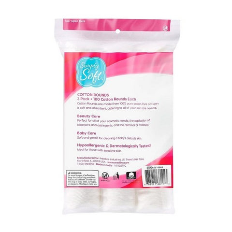 Simply Soft, Premium Cotton Rounds, 300 Count