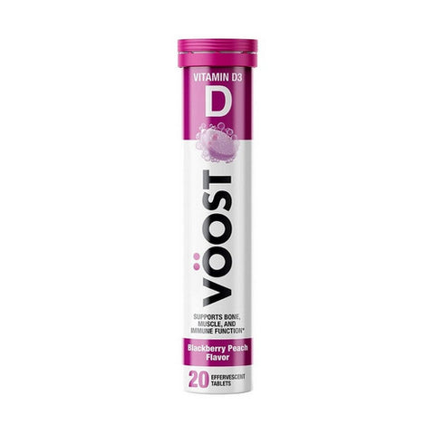 Voost, Vitamin D3 For Bone Muscle And Immune Effervescent Blackberry Peach, 20 Count