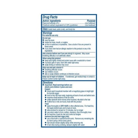Rid, Lice Killing Shampoo, 2 Oz