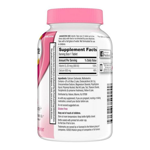 Caltrate, 600 Plus D3 Bone Strength, 120 Tabs