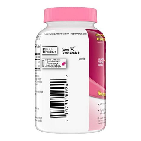Caltrate, 600 Plus D3 Bone Strength, 120 Tabs