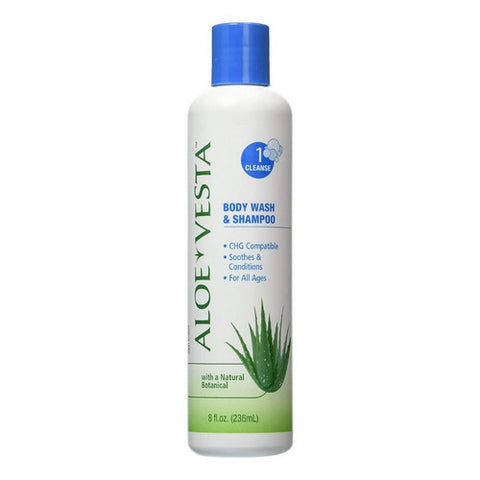 Aloe Vesta, 2 in 1 Body Wash And Shampoo, 8 Oz