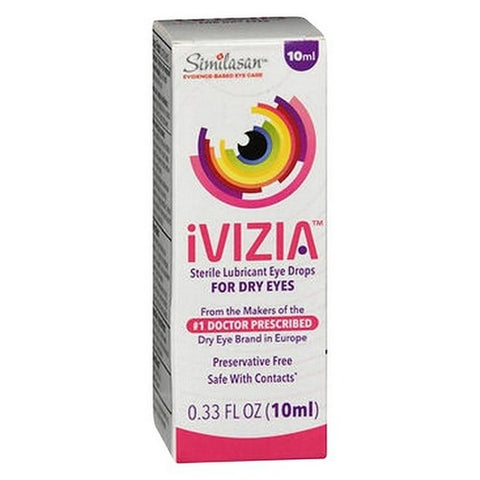 Similasan, Ivizia Sterile Lubricant Eye Drops For Dry Eyes, 0.33 Oz