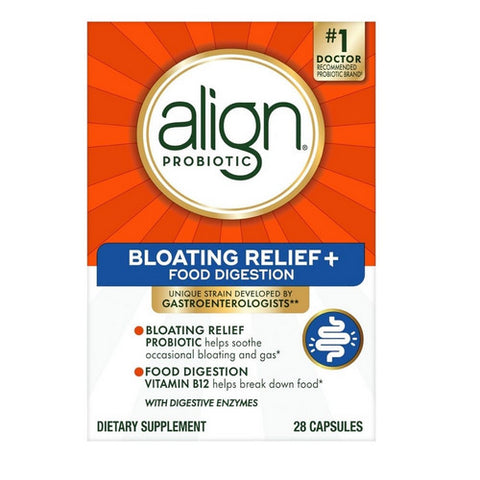 Align, Bloating Relief Plus Food Digestion, 28 Capsules