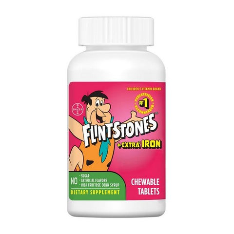 Flintstones, Childrens Multivitamin Plus Iron, 90 Tabs
