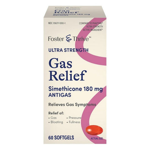 Sunmark, Gas Relief Ultra Strength, 60 Caps