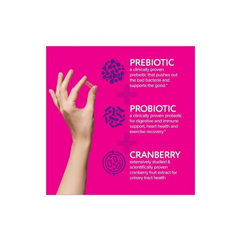 Florajen, Triple Action Womens Pre Plus Probiotic Plus Cranberry, 30 Caps