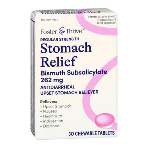 Sunmark, Stomach Relief Regular Strength, 30 Tabs