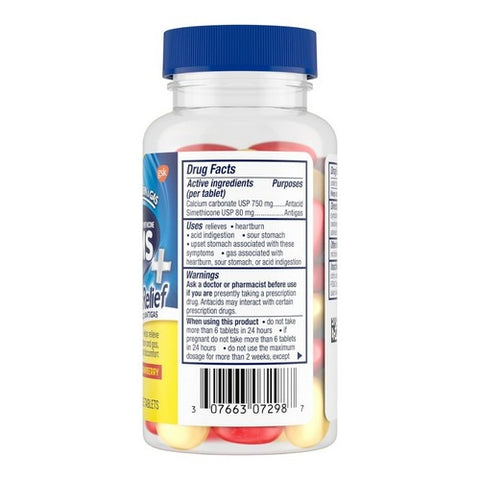 Tums, Antacid Gas Relief Chewable, 28 Tablets
