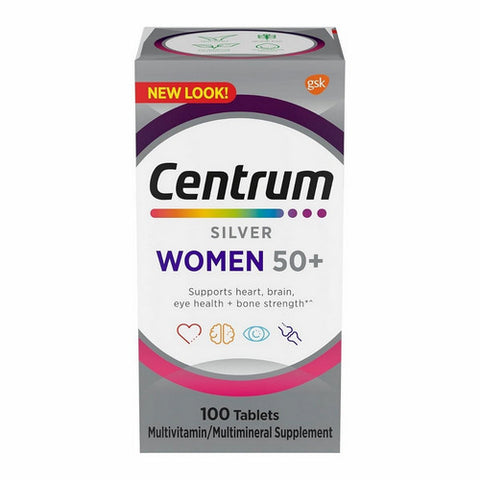Centrum, Silver Women 50 Plus Multivitamin, 100 Count