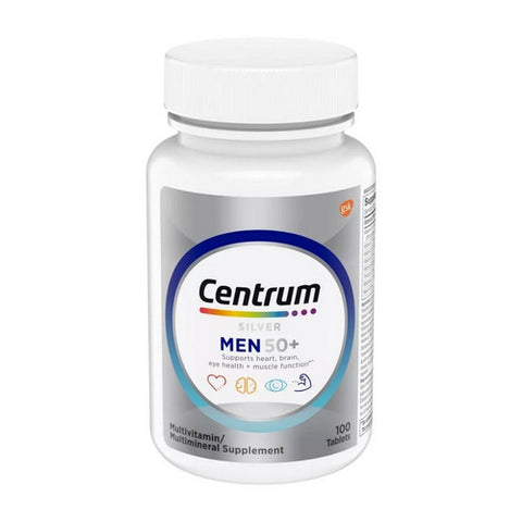 Silver Men 50 Plus Multivitamin And Multimineral Supplement 100 Tabs by Centrum