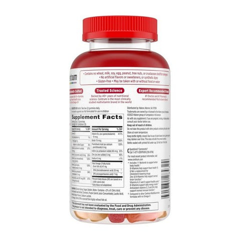 Centrum, Multi Plus Omega-3, 110 Gummies