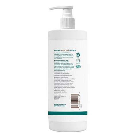 Bulldog Natural Skincare, Body Wash Coastline Bright and Clean, 17 Oz