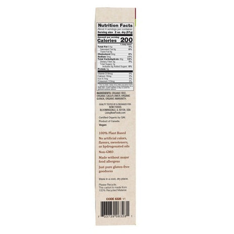 Now Foods, Organic Multigrain & Cauliflower Elbows Gluten Free Pasta, 8 Oz