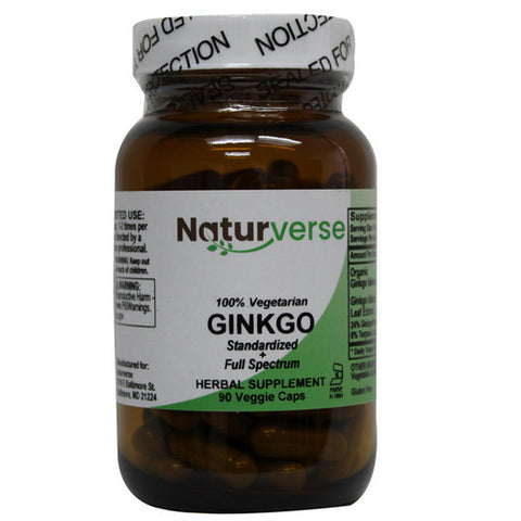 Ginkgo Powder Capsules 90 VegCaps by Naturverse