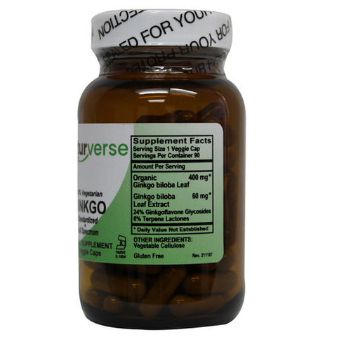 Ginkgo Powder Capsules 90 VegCaps by Naturverse