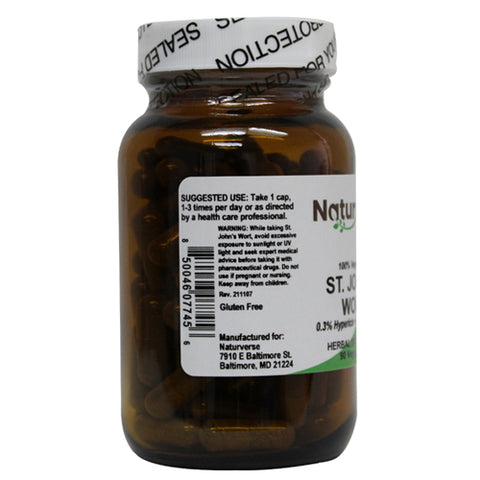 St. John's Wort Powder Capsules 90 VegCaps by Naturverse