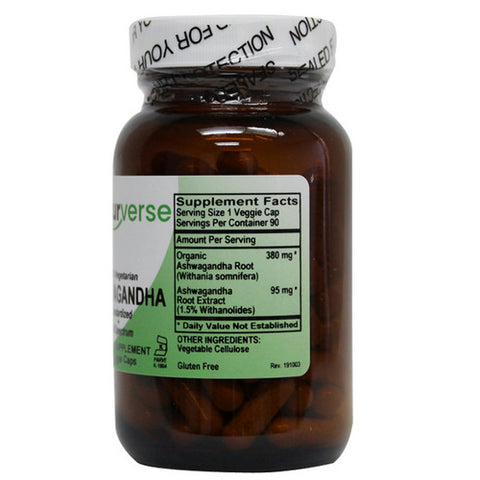 Ashwagandha Powder Capsules 90 VegCaps by Naturverse