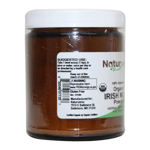 Organic Irish Moss Thallus Powder 4 Oz by Naturverse