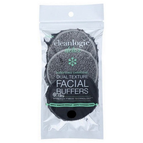 Cleanlogic, Detoxify Dual Texture Facial Buffer, 3 Count