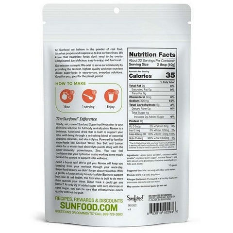 Sunfood Superfoods, Hydration Renew, 8 Oz