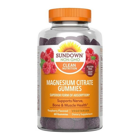Sundown Naturals, Magnesium Gummies, 60 Count