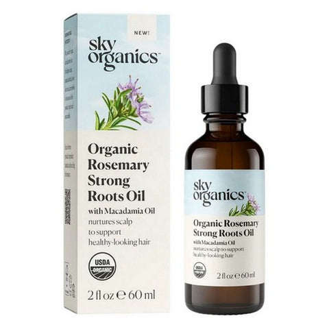 Sky Organics, Organic Rosemary Strong Roots Oil With Macadamia Oil, 2 Oz