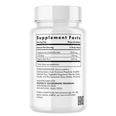 Michael's Naturopathic, Arginine Citrulline, 90 Tabs