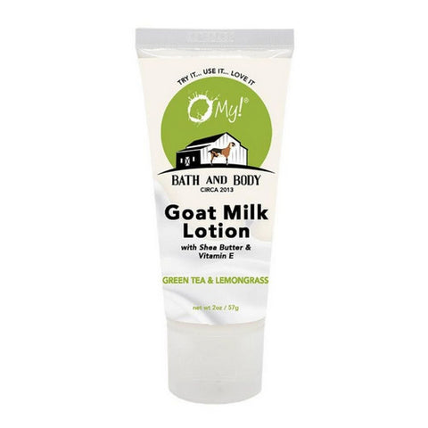 O MY!, Green Tea And Lemongrass Goat Milk Lotion, 2 Oz