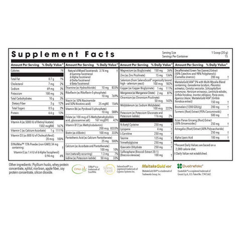Nutricology/ Allergy Research Group, Wholly Immune Total Immune Nutrient Support, 300 Grams