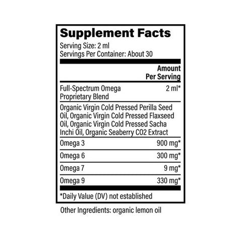 Global Healing Center, Organic Omega 3 (with 6 9 and 7), 2 Oz