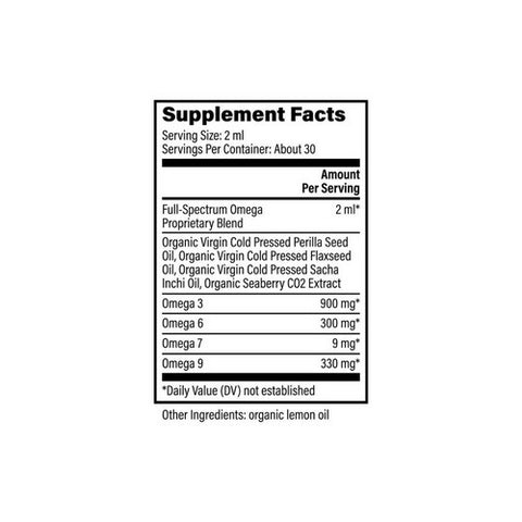 Global Healing Center, Organic Omega 3 (with 6 9 and 7), 2 Oz