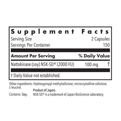 Nutricology/ Allergy Research Group, Nattokinase NSK-SD 1000 Fibrinolytic Units, 50 Mg, 90 Veg Caps