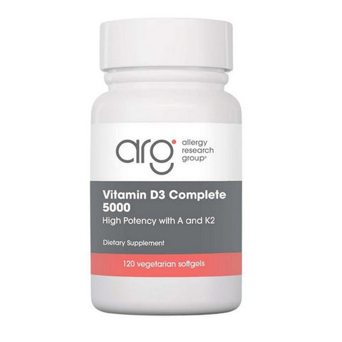 Nutricology/ Allergy Research Group, Vitamin D3 Complete 5000 High Potency D With A And K2, 60 Softgels
