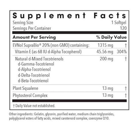 Nutricology/ Allergy Research Group, Tocomin SupraBio Tocotrienols, 200 Mg, 60 Softgels