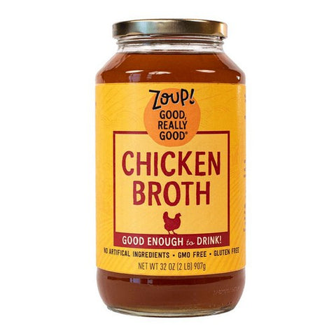 Zoup Good Really, Chicken Broth, 32 Oz (Case Of 6)