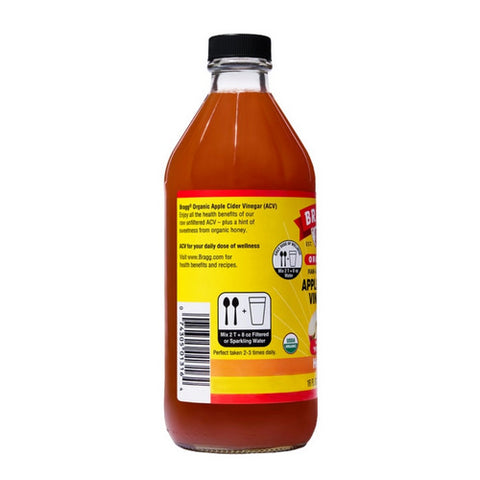 Bragg, Original Apple Cider Honey Vinegar, 16 Oz(Case Of 12)