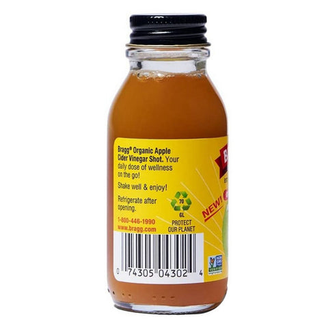 Bragg, Organic Apple Cider Vinegar Shot Ginger Turmeric, 2 Oz(Case Of 4)