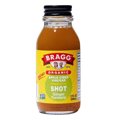 Bragg, Organic Apple Cider Vinegar Shot Ginger Turmeric, 2 Oz(Case Of 4)