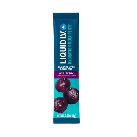 Liquid I.V, Hydration Multiplier, Electrolyte Drink Mix Acai Berry, 0.56 Oz(Case Of 8)