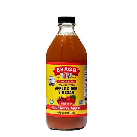 Bragg, Organic Apple Cider Vinegar Blends With Cranberry Apple, 16 Oz(Case Of 12)